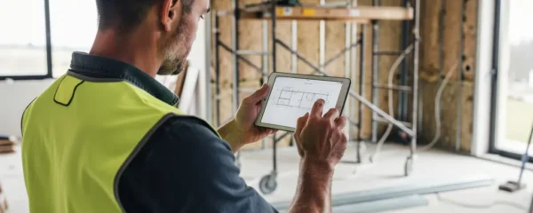 Chef de chantier supervisant des travaux de rénovation résidentielle